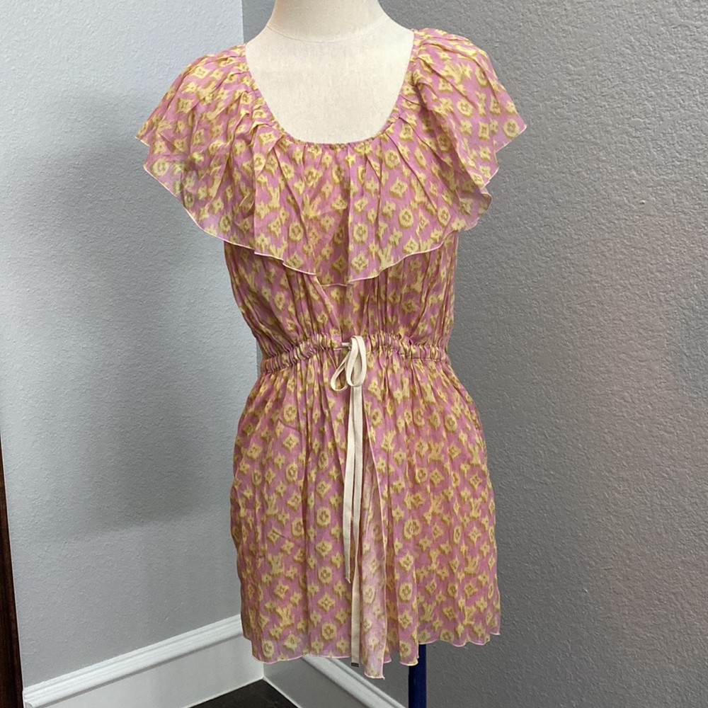 Louis Vuitton LV Monogram Ruffle Layered Mini Dress - 38 - Picture 3 of 16